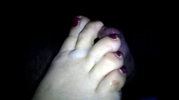 toejob footjob cum on toes Jumlah Tiub Panas