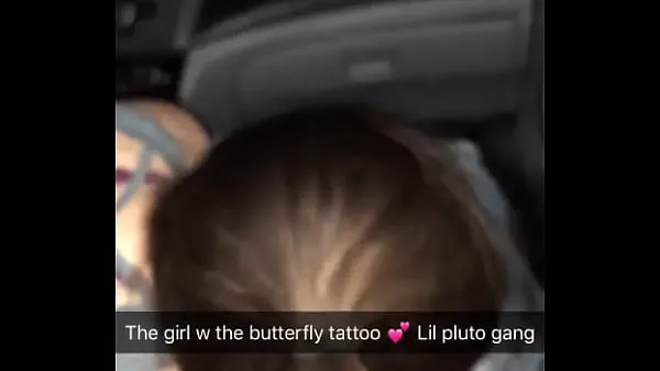 Heet Girl wit butterfly tattoo giving head totale buis