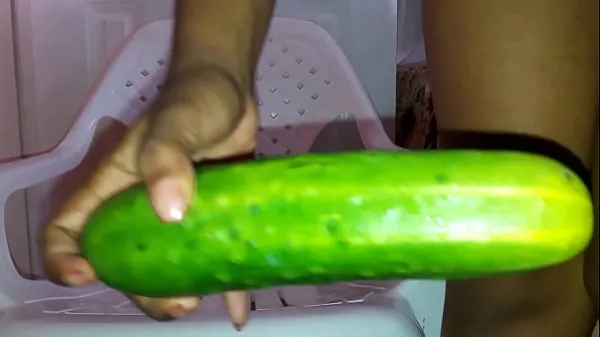 Quente Masturbação Pepino por Mel tubo total