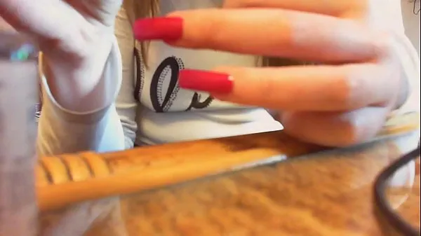 Quente Asmr long nails video mãos e unhas sensuais tubo total