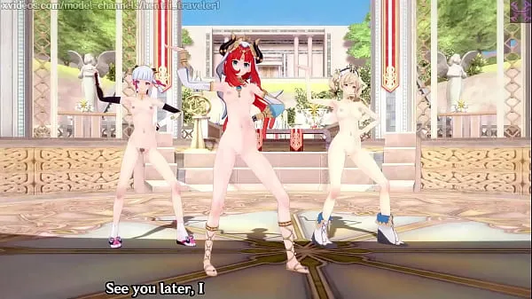 Caliente Impacto de Genshin: 【MMD】EVERGLOW - Adios REMAKE (Nilou, Ayaka, Barbara tubo total