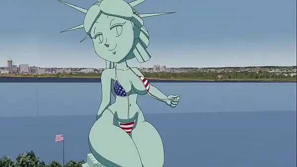 Caliente Estatua de la Libertad — Tansau (Animación porno, 18 tubo total