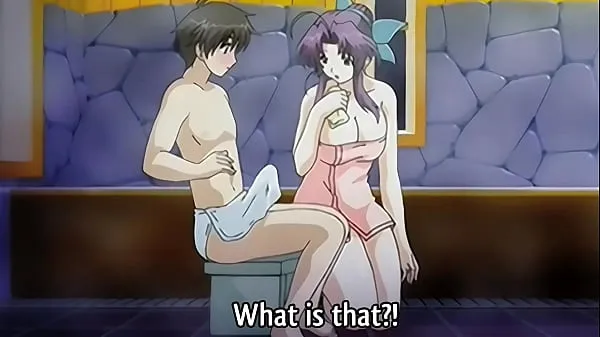 Hot Step Mom gives a Bath to her 18yo Step Son - Hentai Uncensored [Subtitled totalt rör