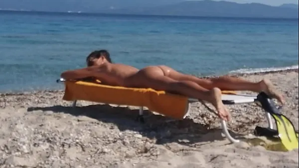 Hot Drone exibitionism on Nudist beach totalt rör